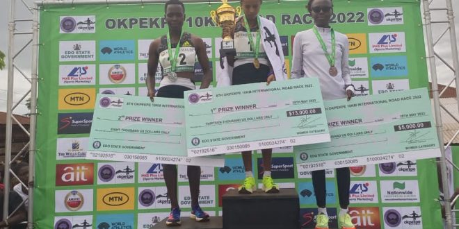  Ethiopia Jasin Haji, Dessie Adchiniau Win Male, Female 8th Okpekpe 10Km Road Race